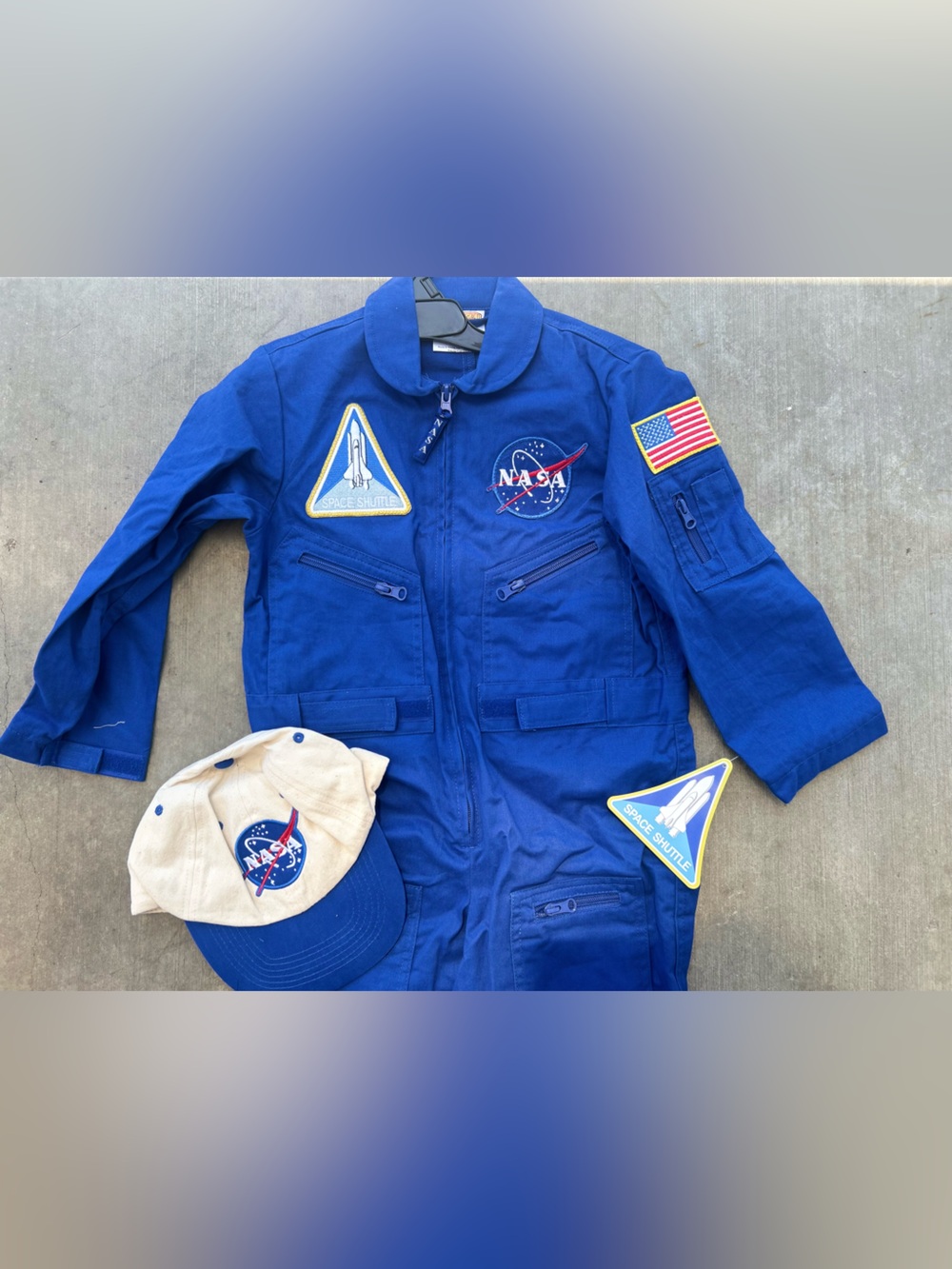 AEROMAX Kids Blue Dress-Up NASA Flight Suit size 4-6